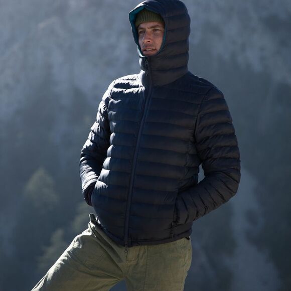 Seadon Gale ACT Puffer Hoodie Balkan Black Small nwt - Picture 4 of 7